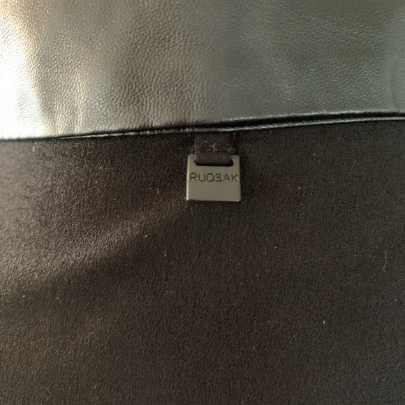 Rudsak tunic, black, with leather - Picture 3 of 12